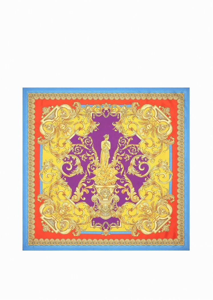 KHĂN VERSACE BAROCCO GODDESS LARGE SILK FOULARD