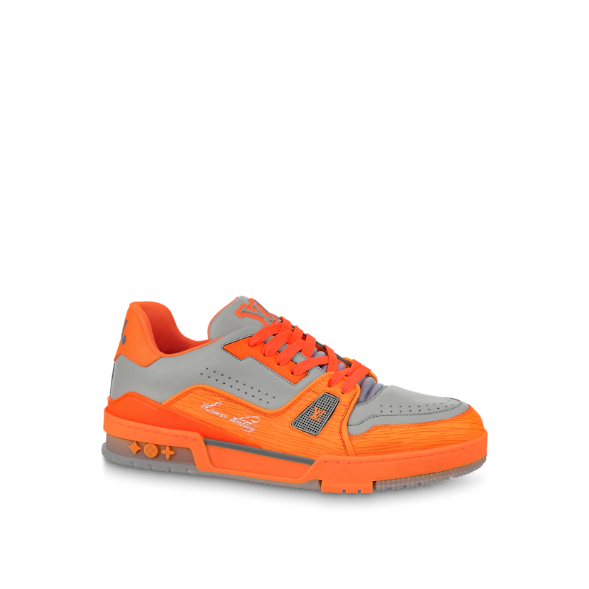 GIÀY LOUIS VUITTON LV TRAINER SNEAKER ORANGE GRAY