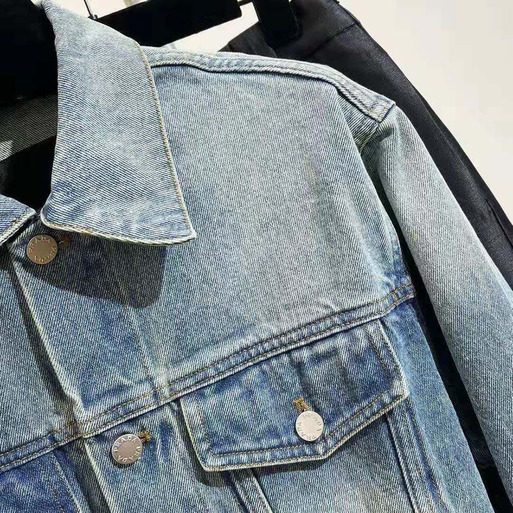 ÁO Prada Men Denim Blouson Jacket