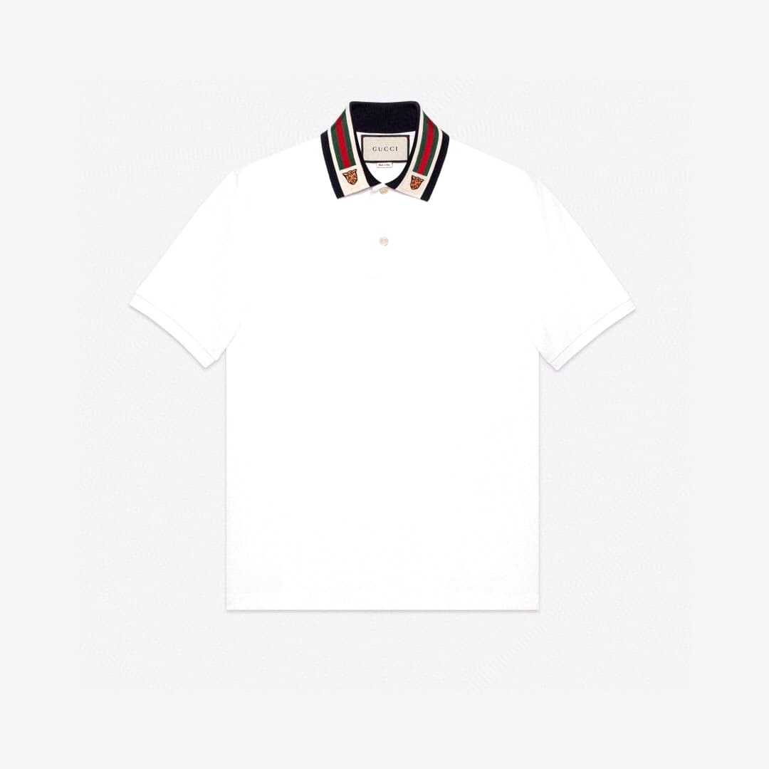 ÁO GUCCI GG POLO SHIRT MÀU TRẮNG UNISEX