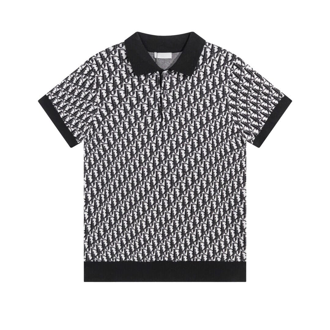ÁO DIOR OBLIQUE POLO SHIRT MÀU ĐEN UNISEX