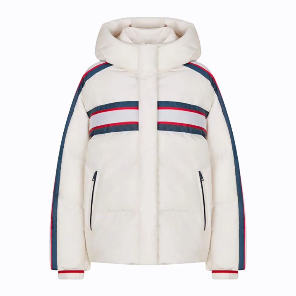 ÁO Dior Women Dioralps Hooded Down Jacket White Three-Tone