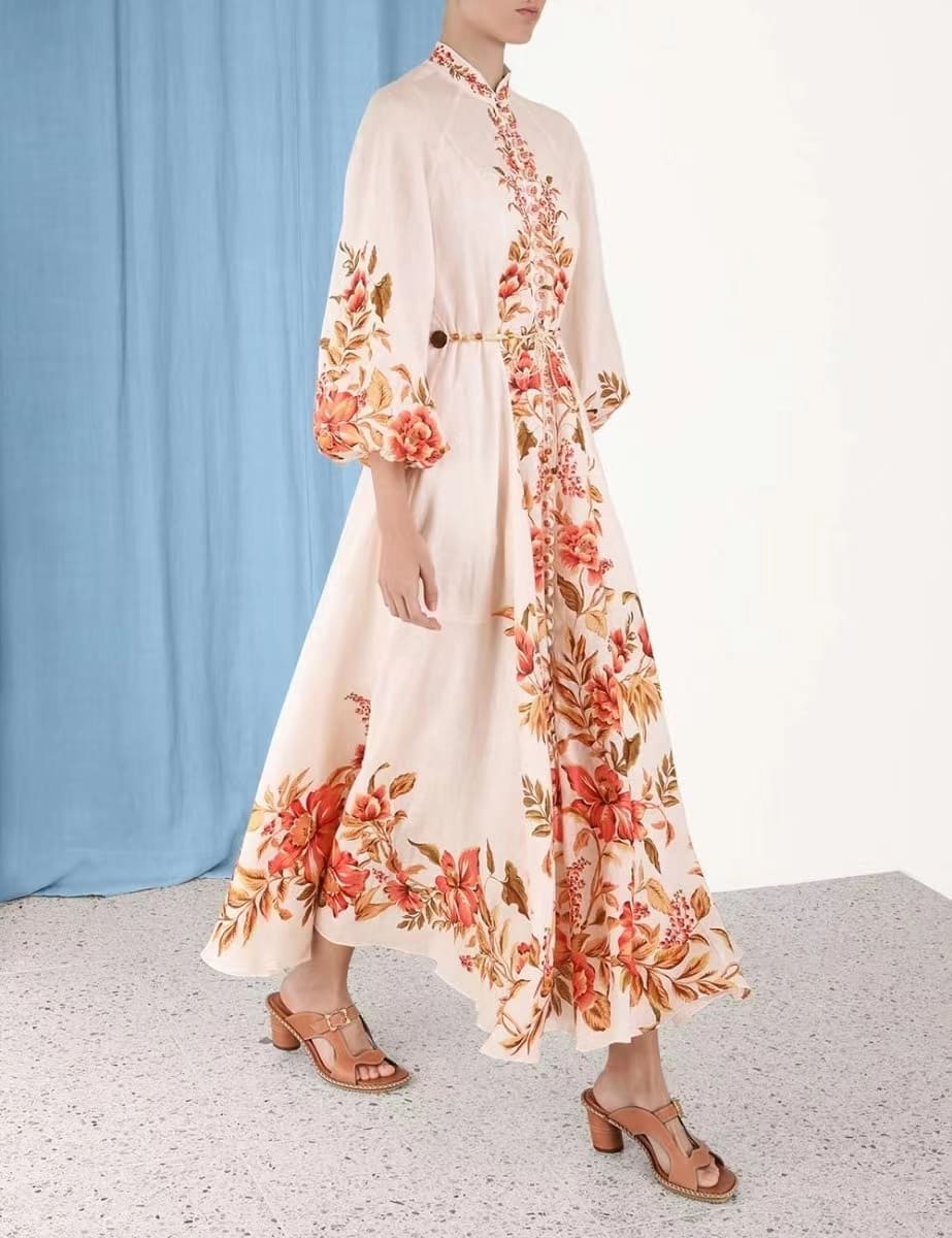 VÁY ZIMMERMANN Flower Vintage Dress High Classy