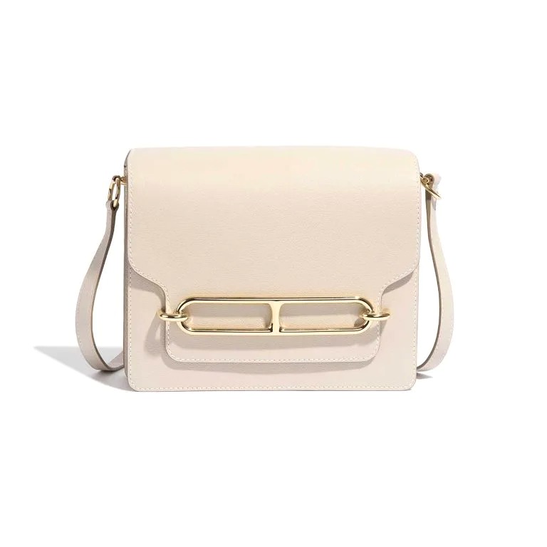 TÚI Hermès Roulis 23 Evercolor Beton Gold Buckle khóa vàng