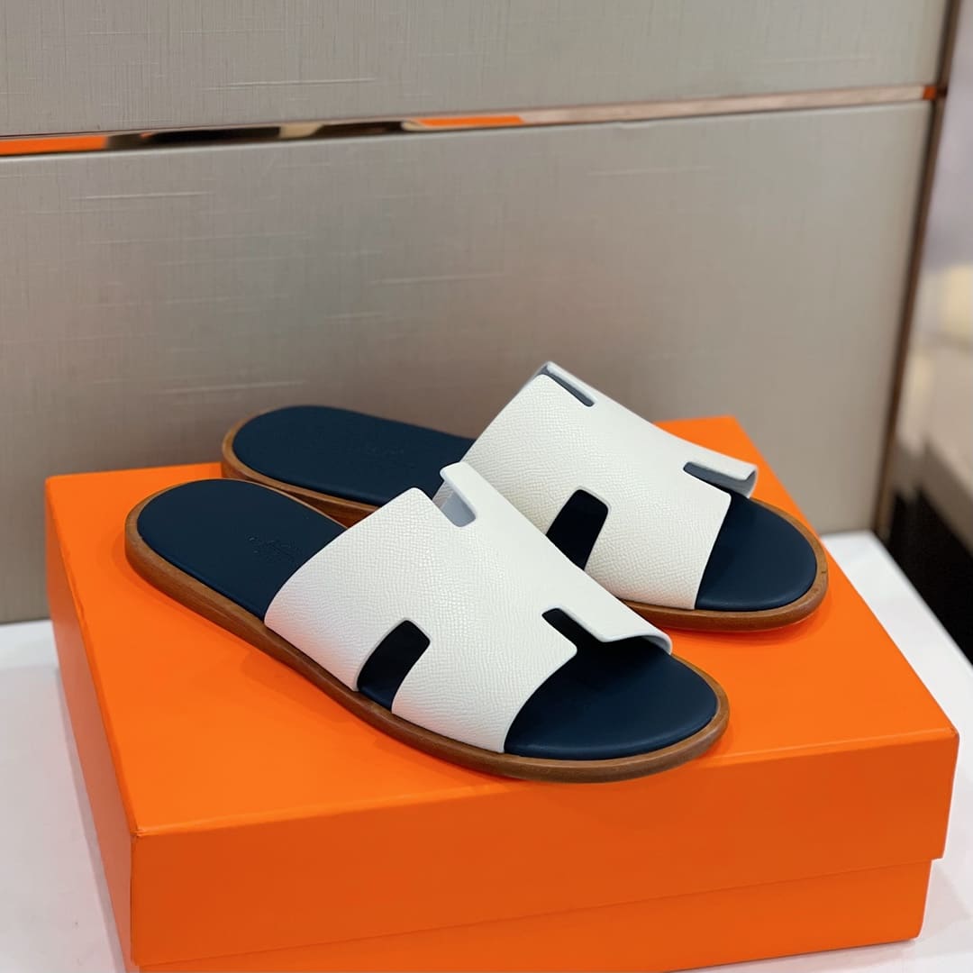 DÉP HERMES IZMIR WHITE H SANDAL AAA