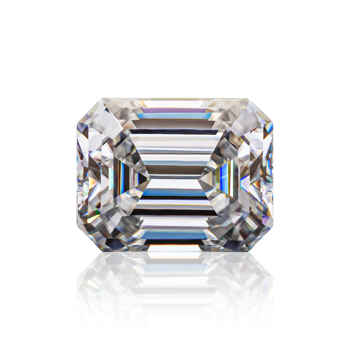 KIM CƯƠNG Emerald Cut Natural White Loose Moissanite Stone