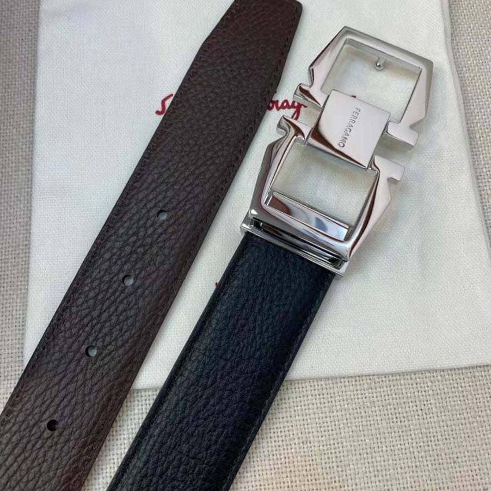 DÂY LƯNG Salvatore Ferragamo Men Reversible and Adjustable Gancini Belt