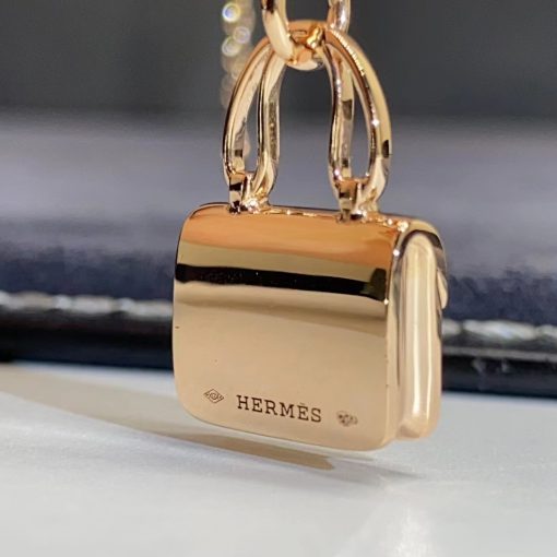 DÂY CHUYỀN HERMES CONSTANCE BAG DIAMOND GOLD 18K GOLD