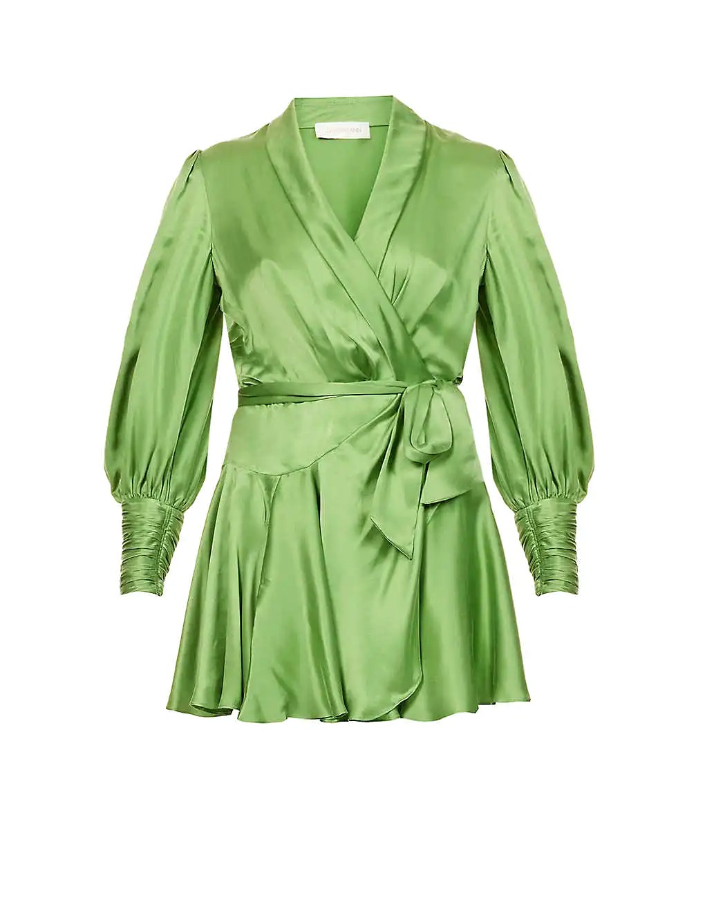 VÁY ZIMMERMANN Plunge-neck wrap-over silk mini dress