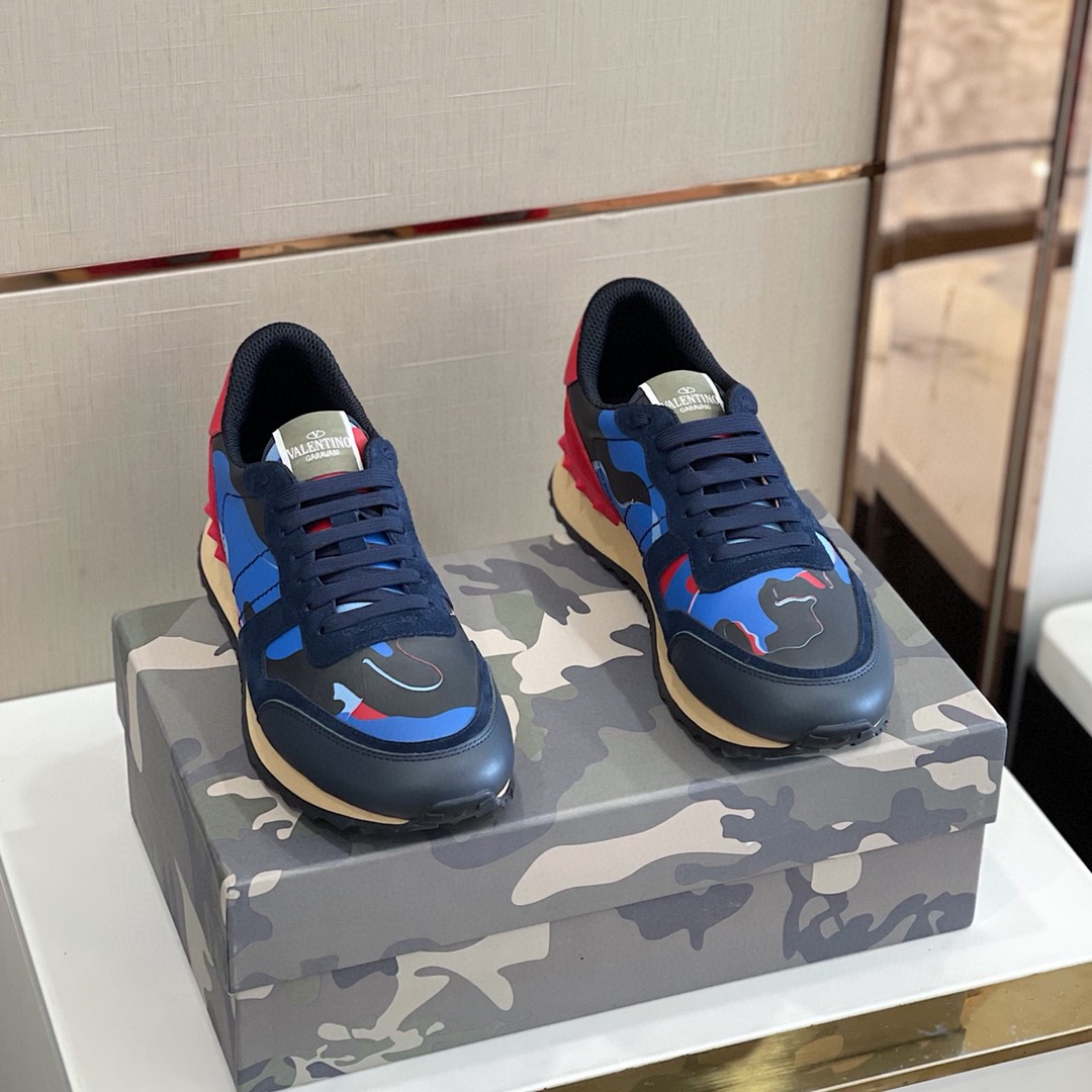 GIÀY VALENTINO STUDD LEATHER RUNNER SNEAKER SHOES AAA