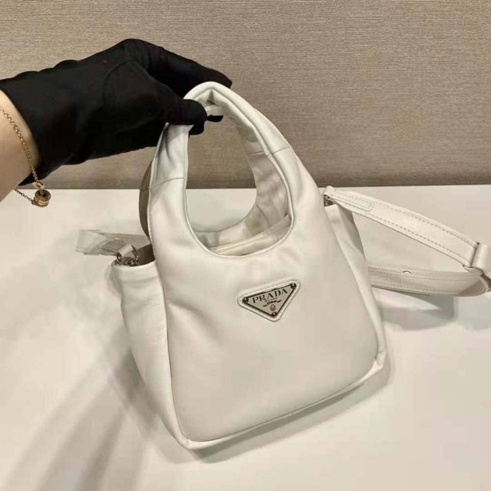 TÚI Prada Women Small Padded Prada Soft Nappa-Leather Bag-White