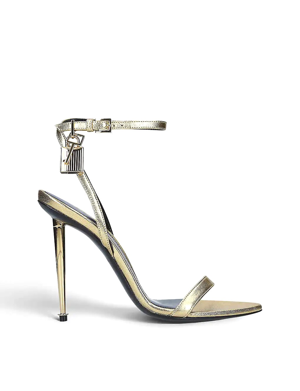GIÀY TOM FORD Padlock leather heeled sandals