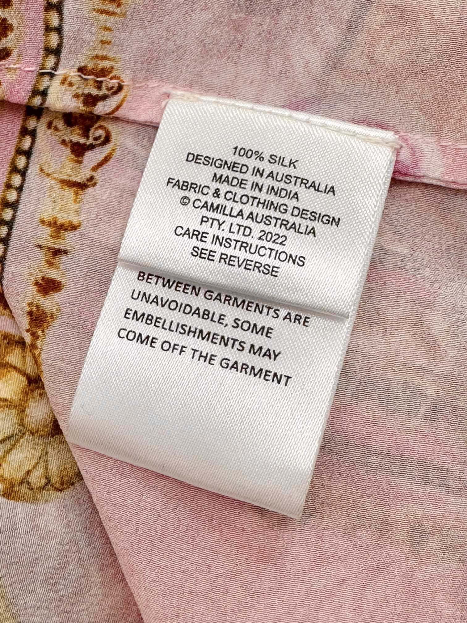 VÁY CAMILLA Silk Embellished V-Neck Maxi Dress High Classy