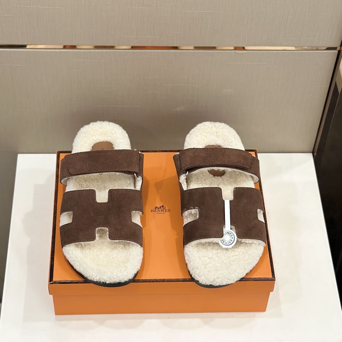 DÉP HERMES CHYPRE FUR SANDAL AAA