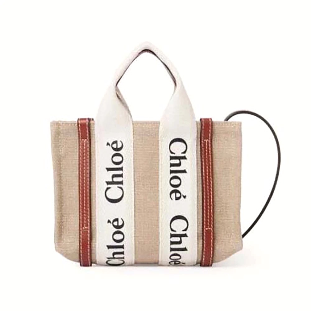 TÚI Chloe Women Mini Woody Tote Bag-Brown