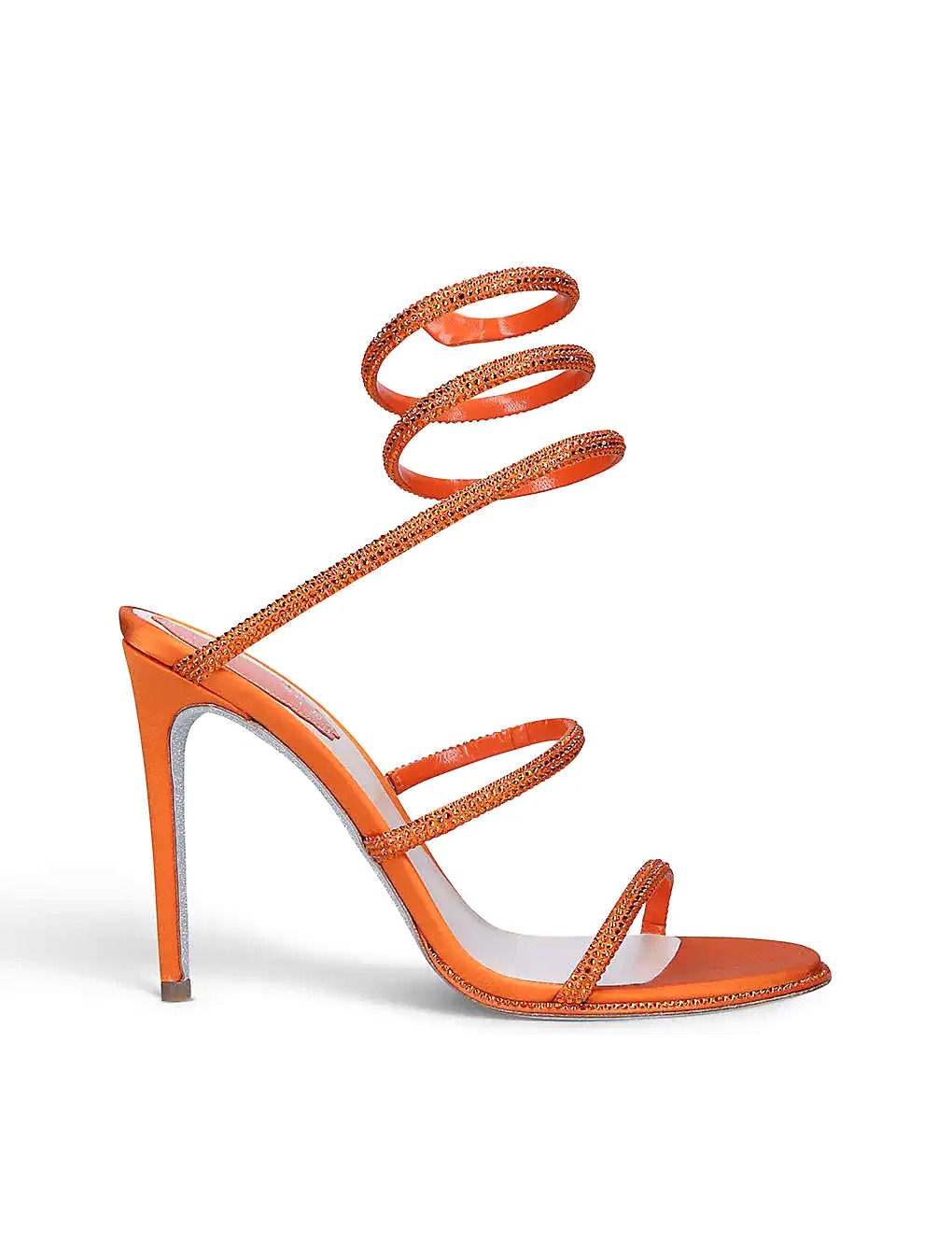GIÀY RENE CAOVILLA Cleo crystal-embellished leather heeled sandals