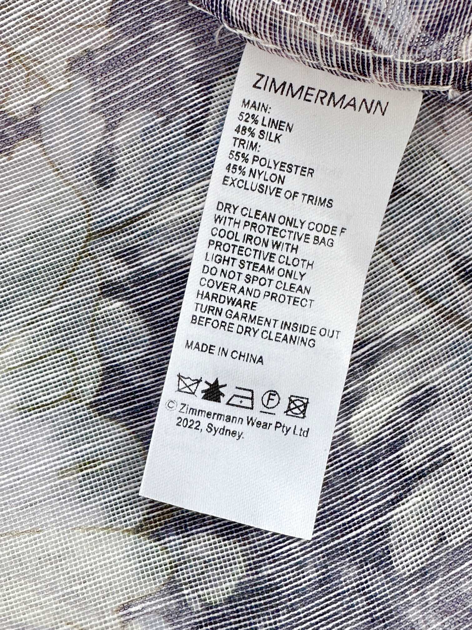 ÁO ZIMMERMANN Flower Vintage Dress