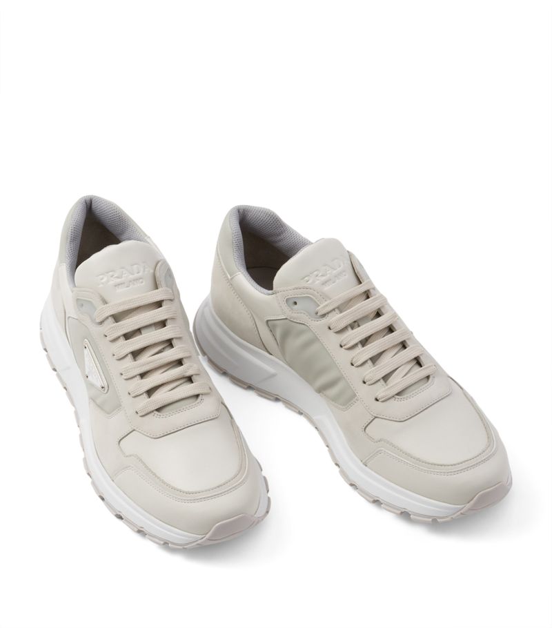 GIÀY PRADA Nubuck and Nylon Sneakers