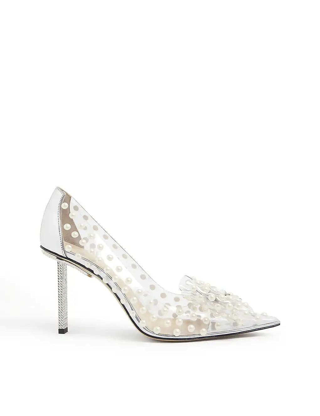 DÉP MACH & MACH Fantasy Bow faux pearl-embellished PVC heels