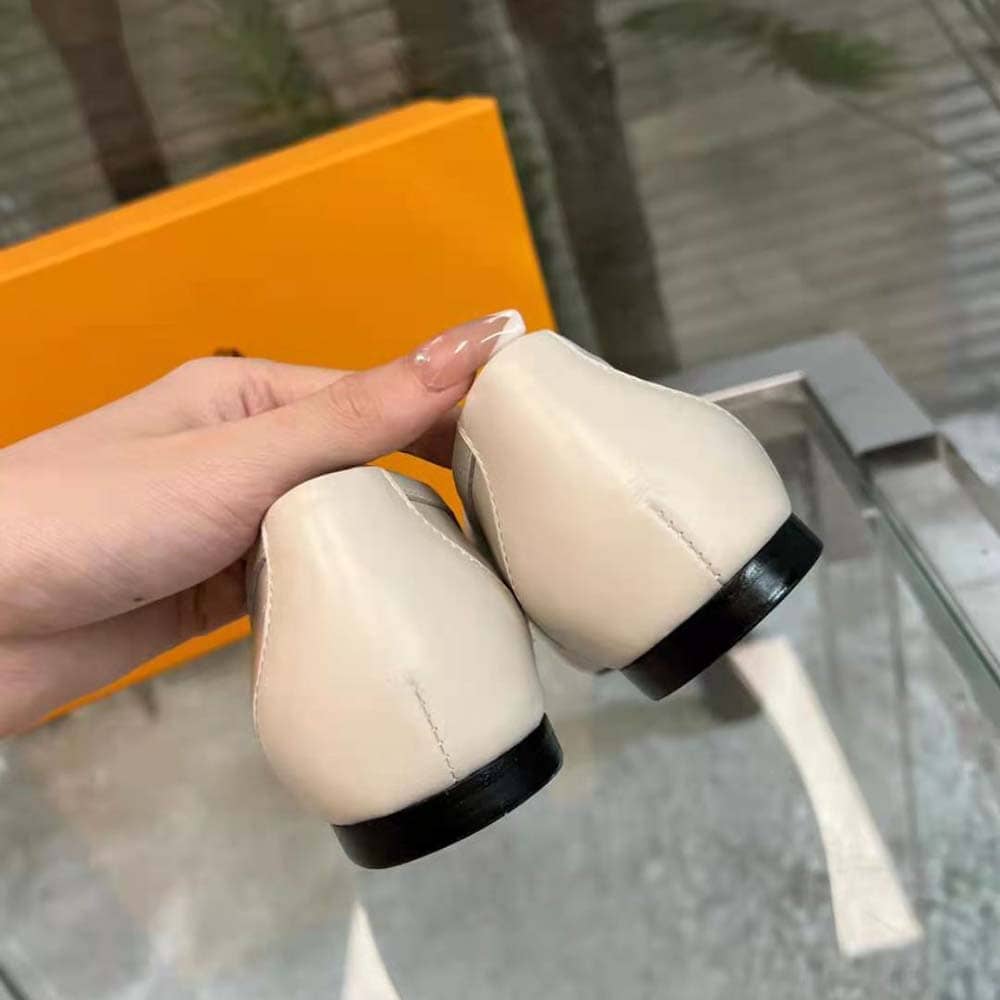 GIÀY TODS Women Kate Loafers in Leather with A Metal Branded-White