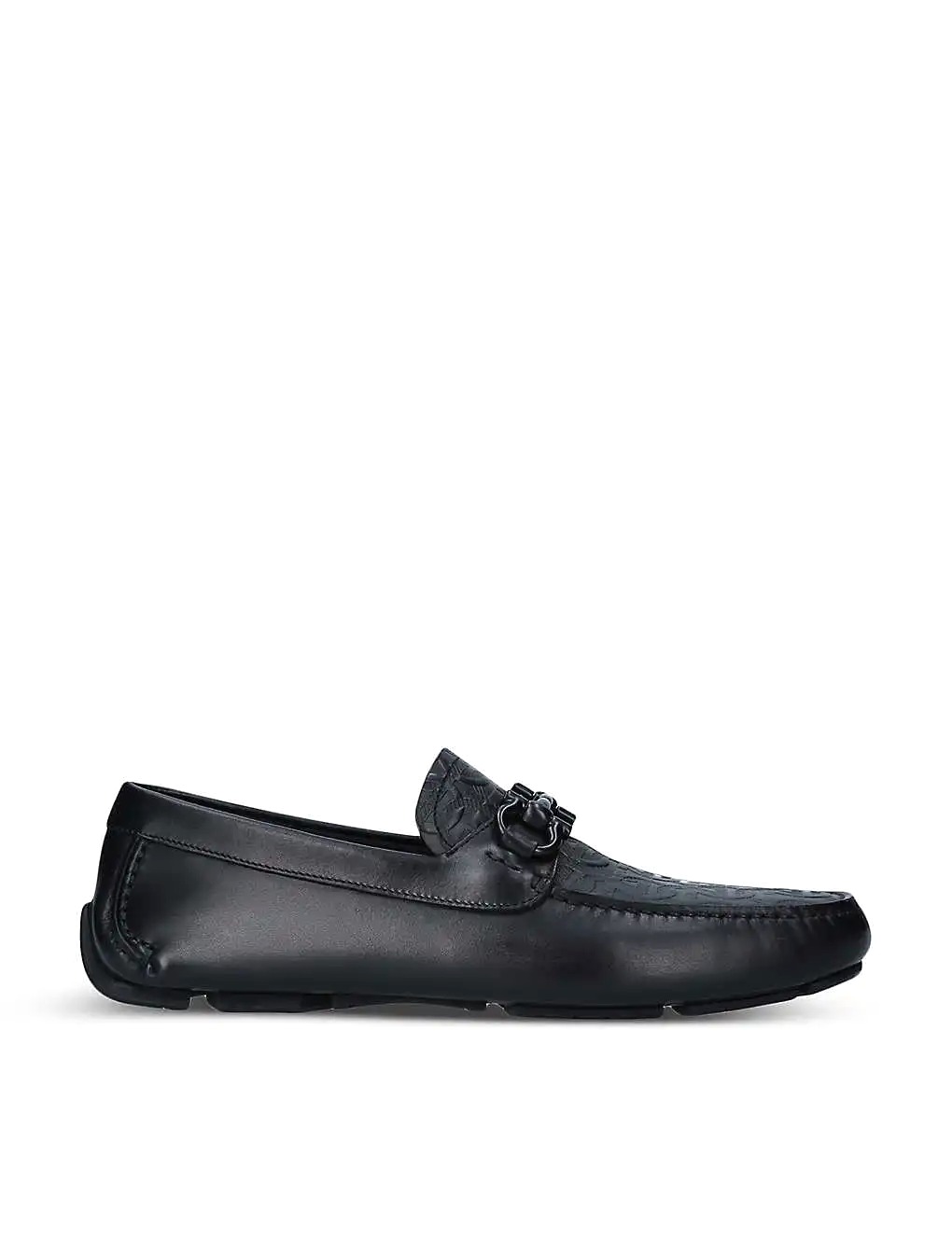 GIÀY SALVATORE FERRAGAMO Parigi buckled leather driver shoes