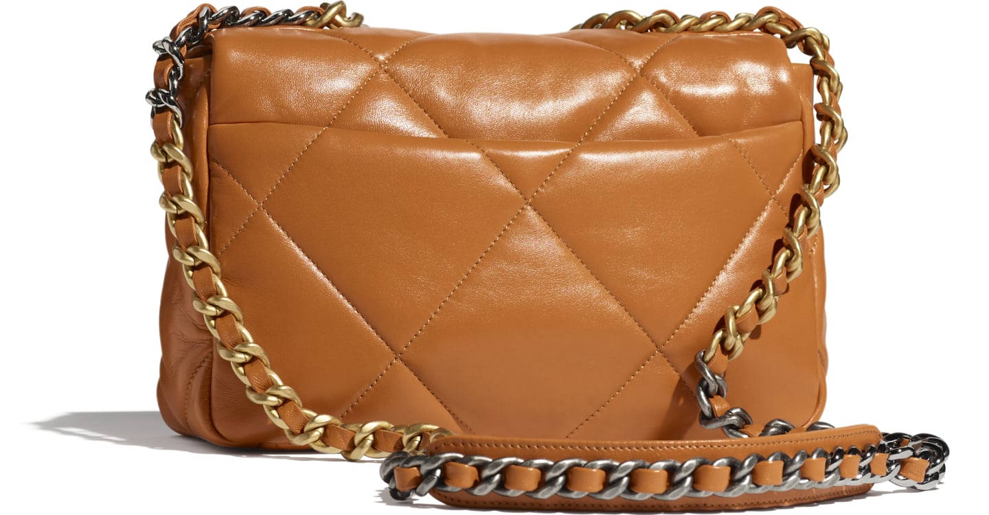 TÚI CHANEL 19 BAG LAMBSKIN ORANGE DA HAAS