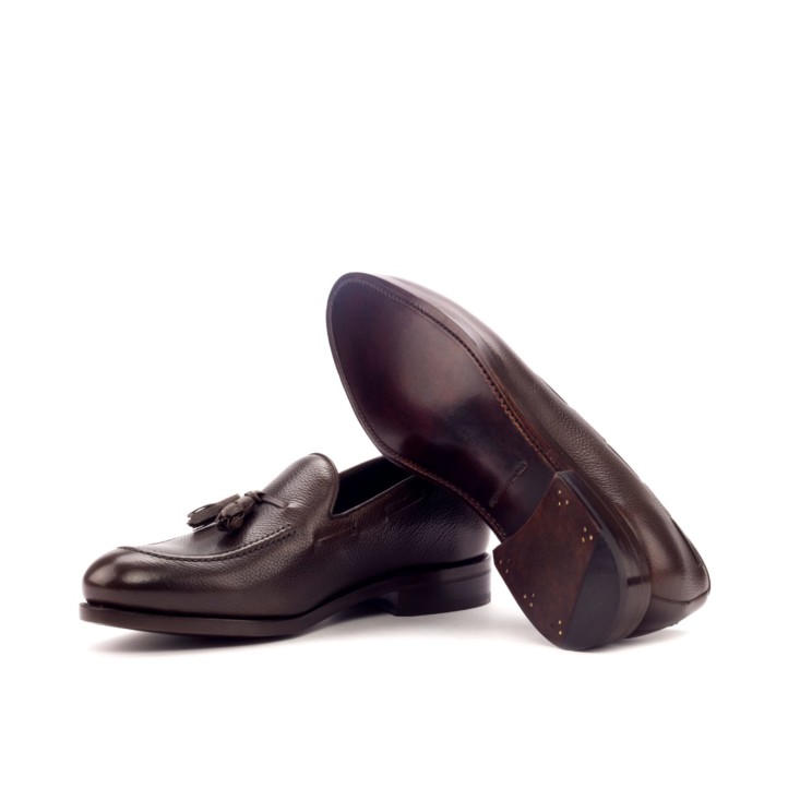 HENDERSON SHOES PERSONALIZATION BALDINI Brown Leather Tassel Loafers HANDCRAFTED SHOES
