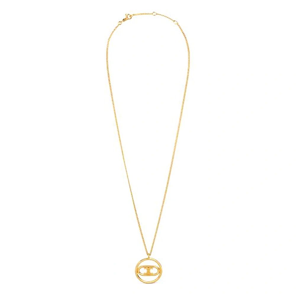 DÂY Celine Women Maillon Triomphe Bold Necklace in Brass with Gold Finish
