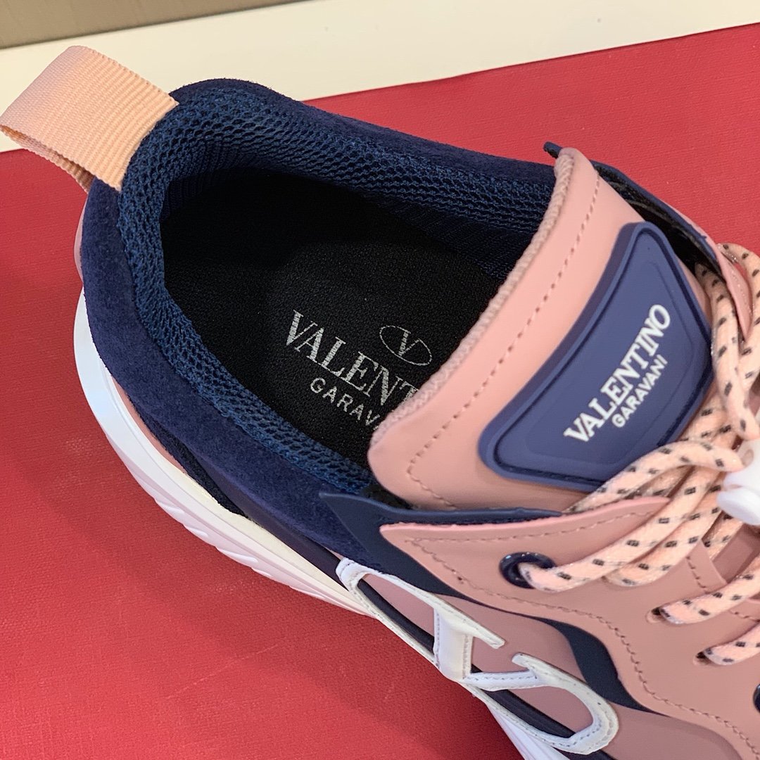 GIÀY VALENTINO V LOGO LEATHER SNEAKER SHOES AAA