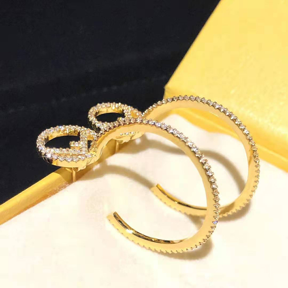 Bông tai Fendi Women F is Fendi Earring Gold-color