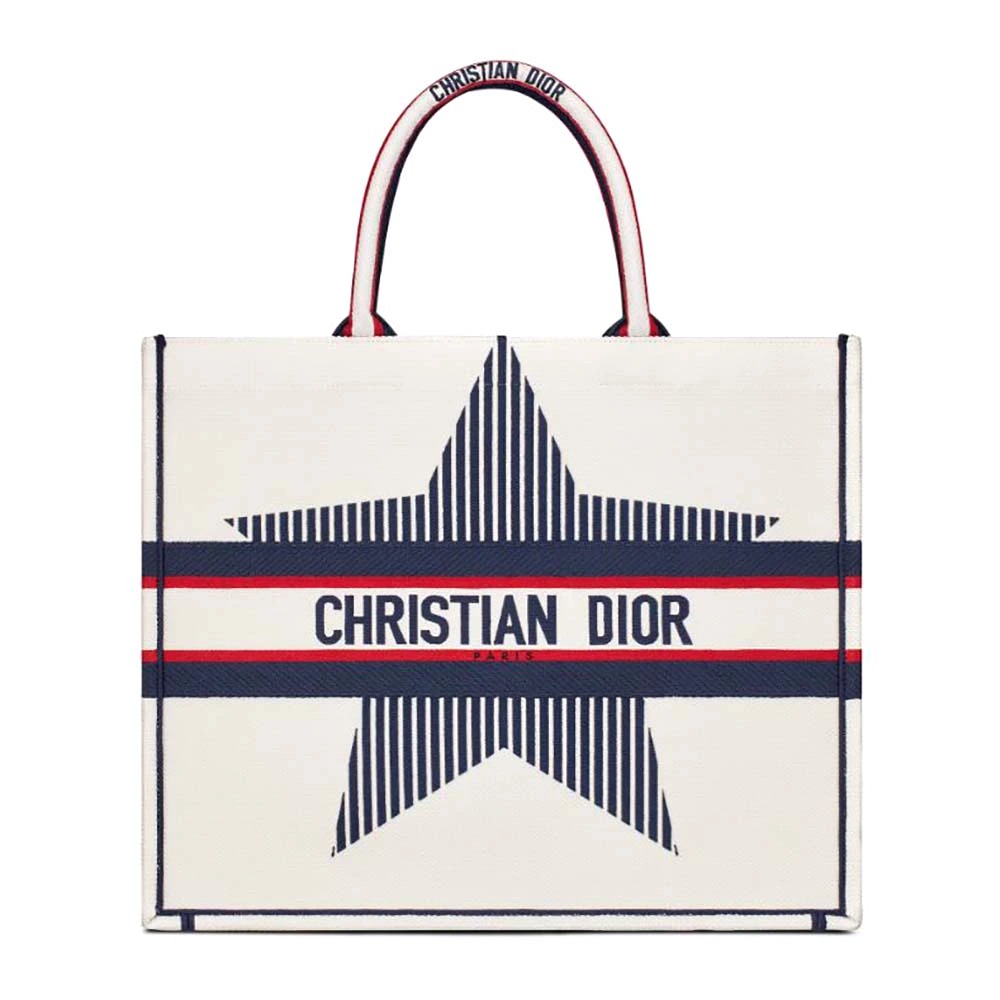 Medium Dior Book Tote White Multicolor Dior Petites Fleurs Embroidery 36 x  275 x 165 cm  DIOR US