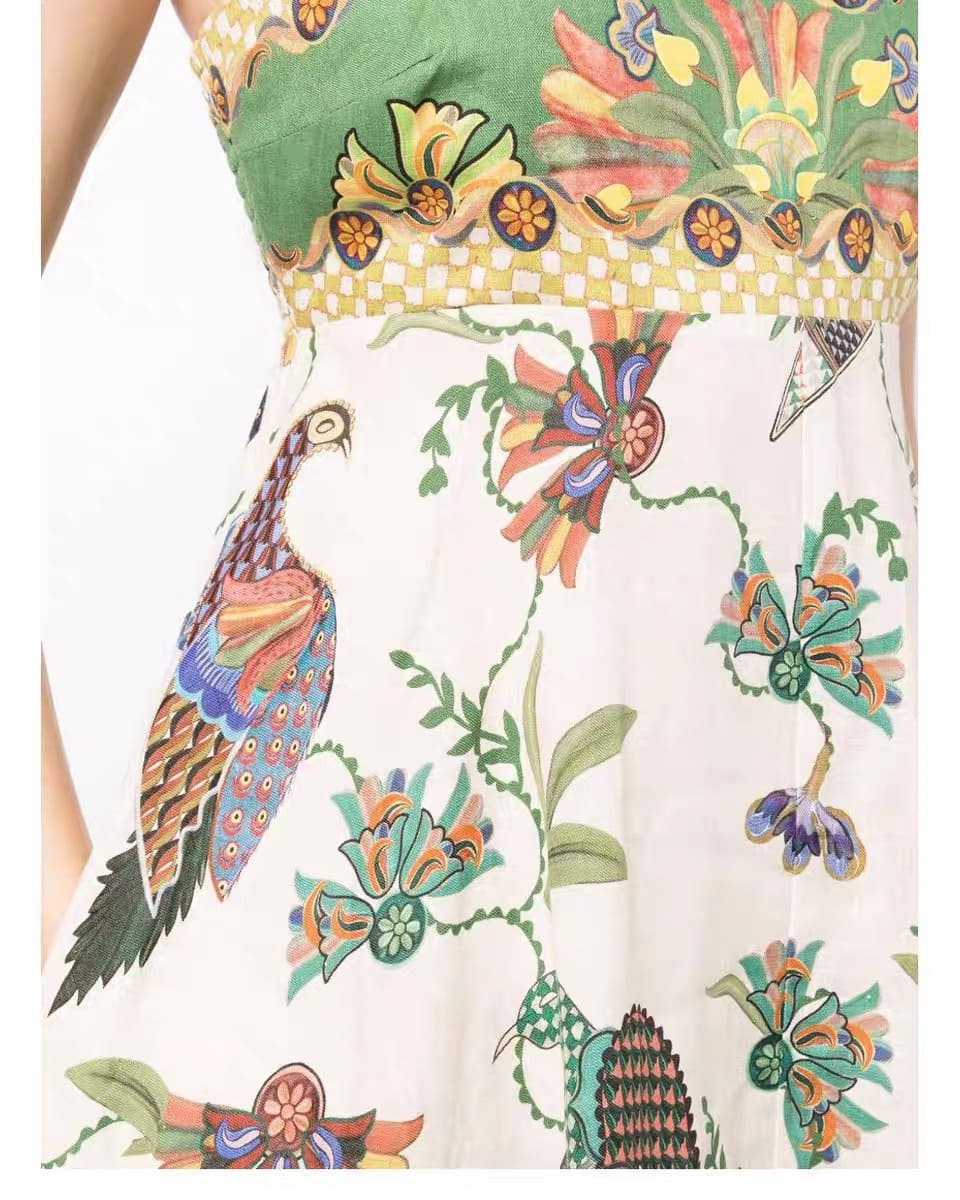 VÁY ALE'MAIS Flower Vintage Dress High Classy