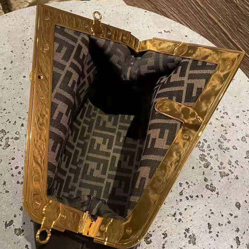 TÚI FENDI Women First Medium Nappa Leather Bag-Maroon