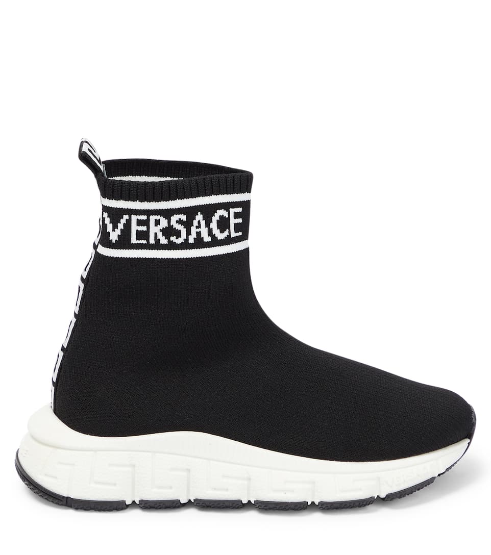 GIÀY VERSACE KIDS Logo sock sneakers