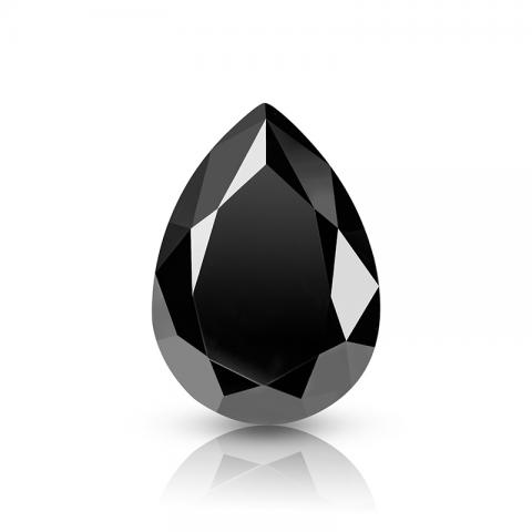 KIM MOISSANITE Màu đen VVS1 Pear Cut Moissanite Loose(giá liên hệ)