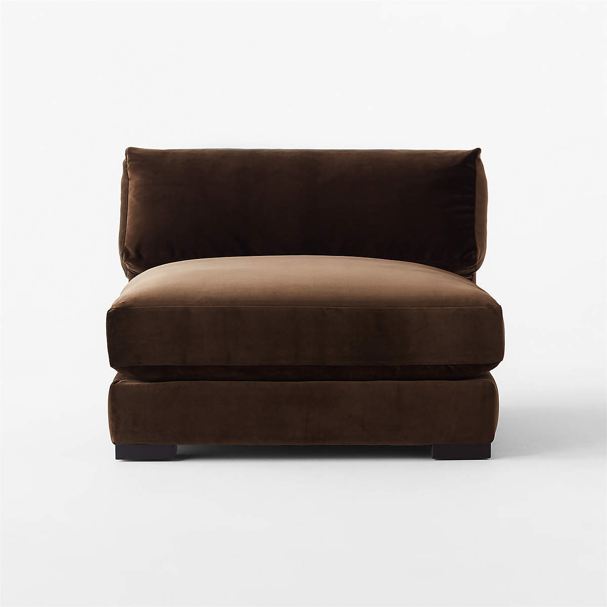 SOFA NỈ ESPRESSO VELVET ARMLESS CHAIR