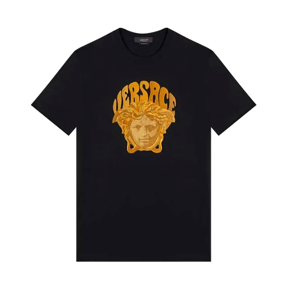 ÁO Versace Medusa Music T-Shirt in Cotton-Black
