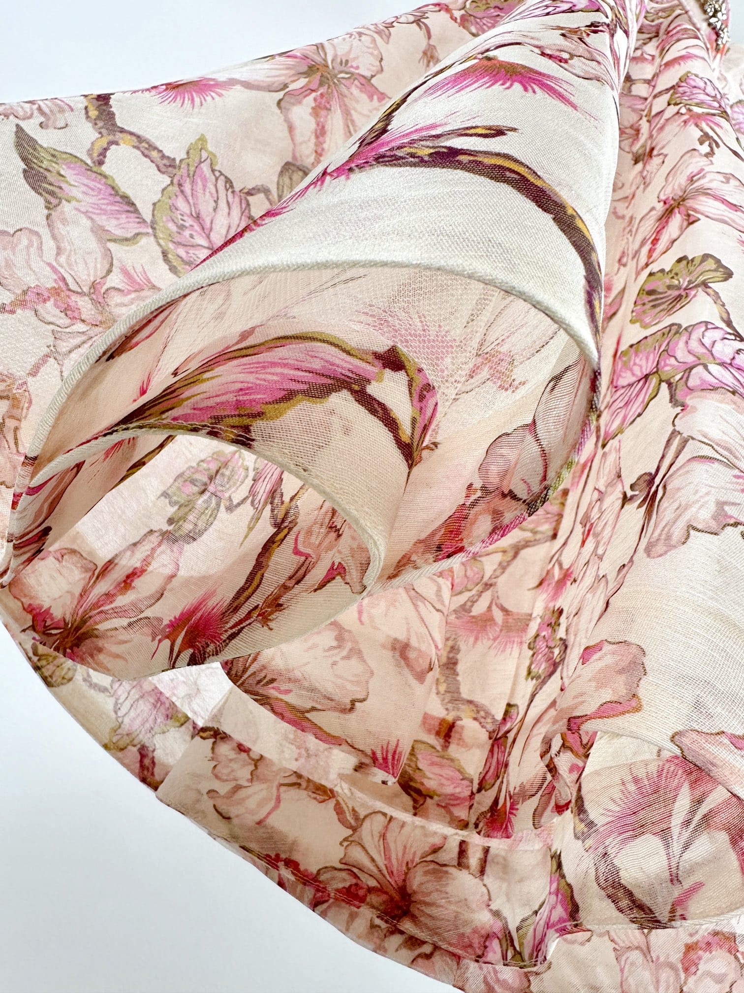 VÁY ZIMMERMANN Vintage Flower White Mid Dress High Classy