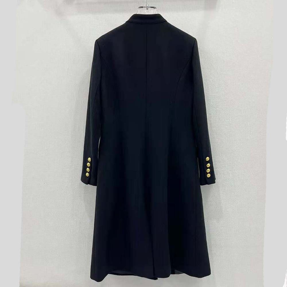 ÁO Celine Women Military Coat in Wool Cloth