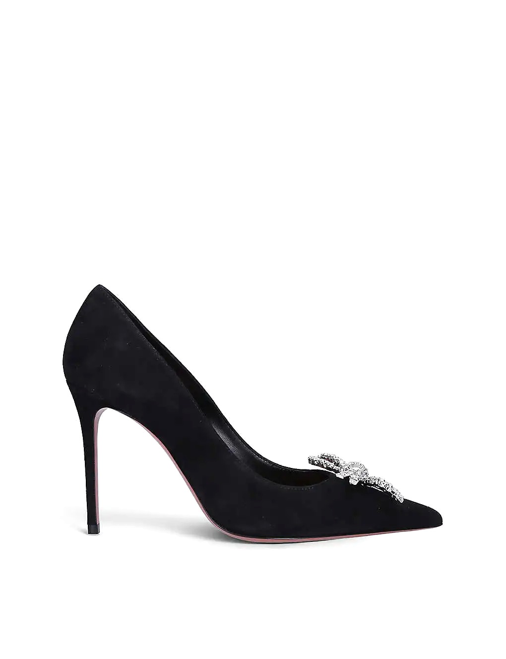 GIÀY AMINA MUADDI Rosie crystal-embellished satin courts