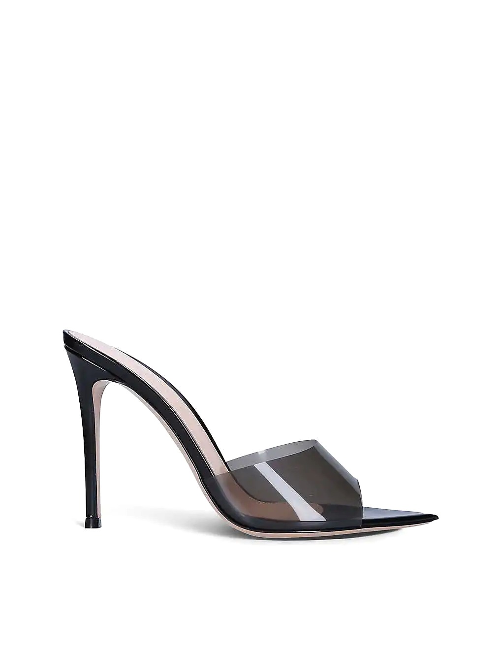 GIÀY GIANVITO ROSSI Elle leather and PVC heeled mules
