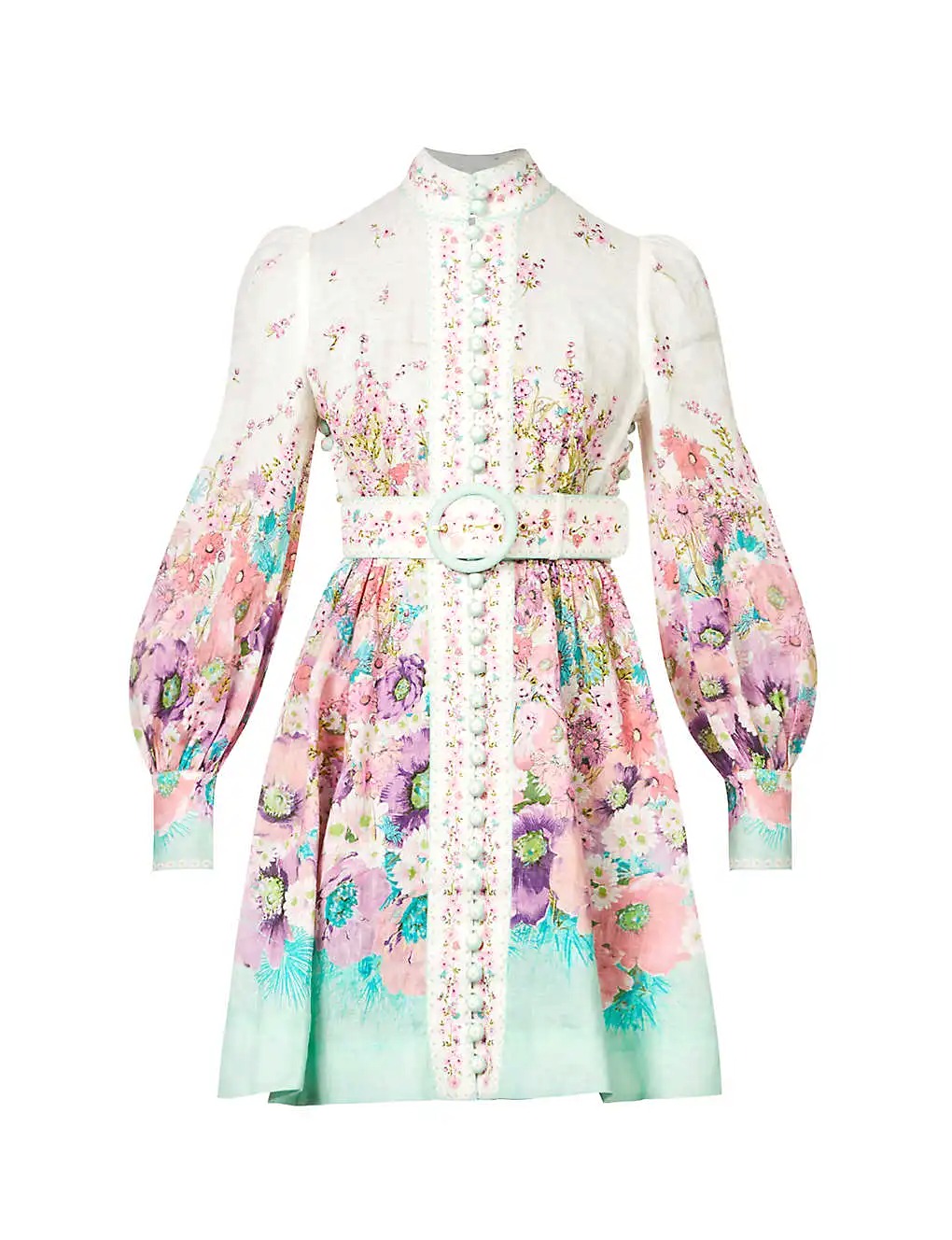 VÁY ZIMMERMANN Jude floral-print linen mini dress