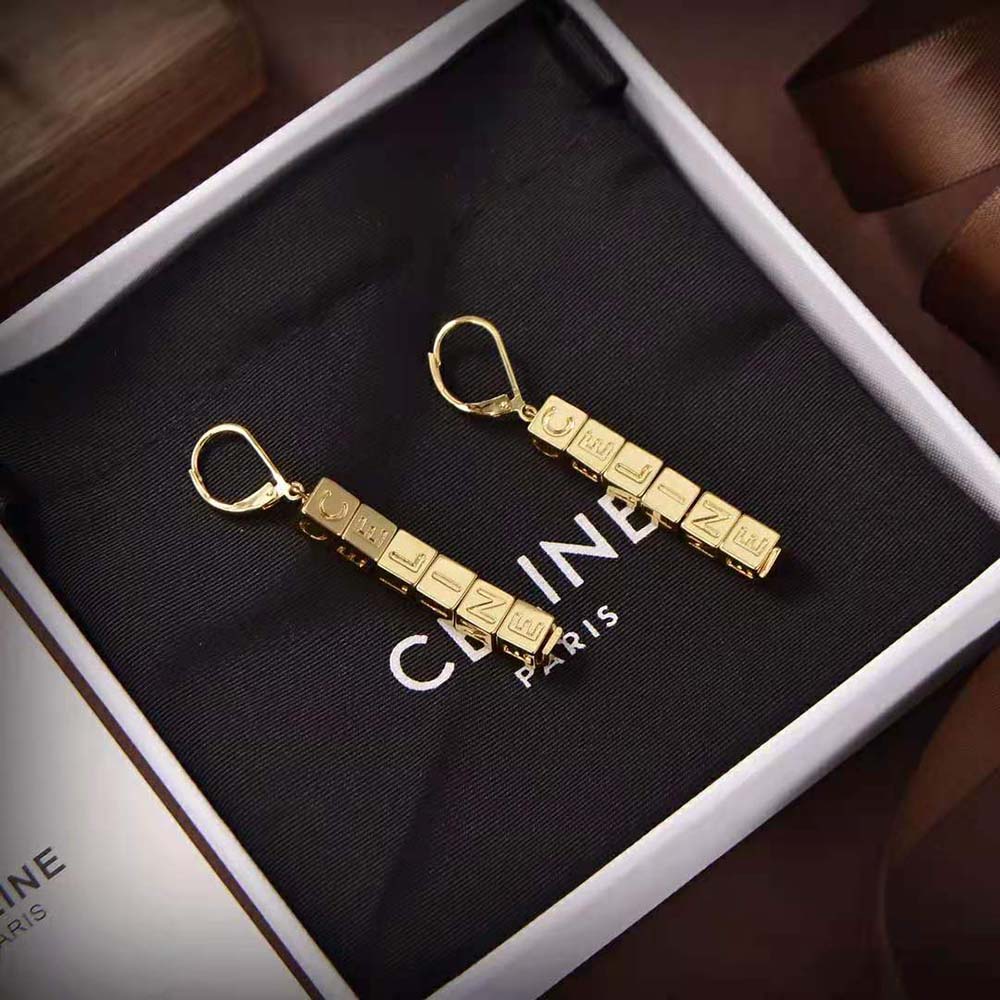 Bông tai Celine Women Earrings in Brass with Gold Finish