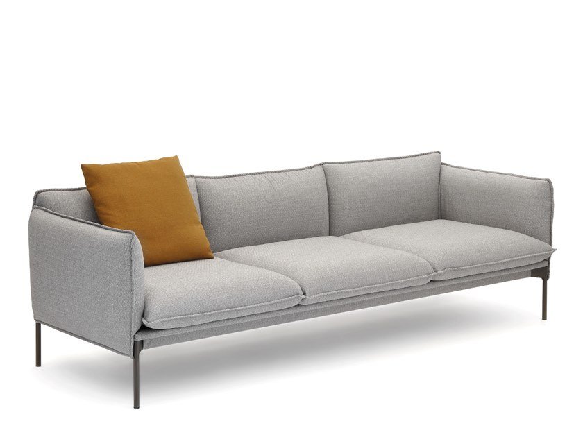 SOFA NỈ LANVIN style 3 seater upholstered fabric sofa
