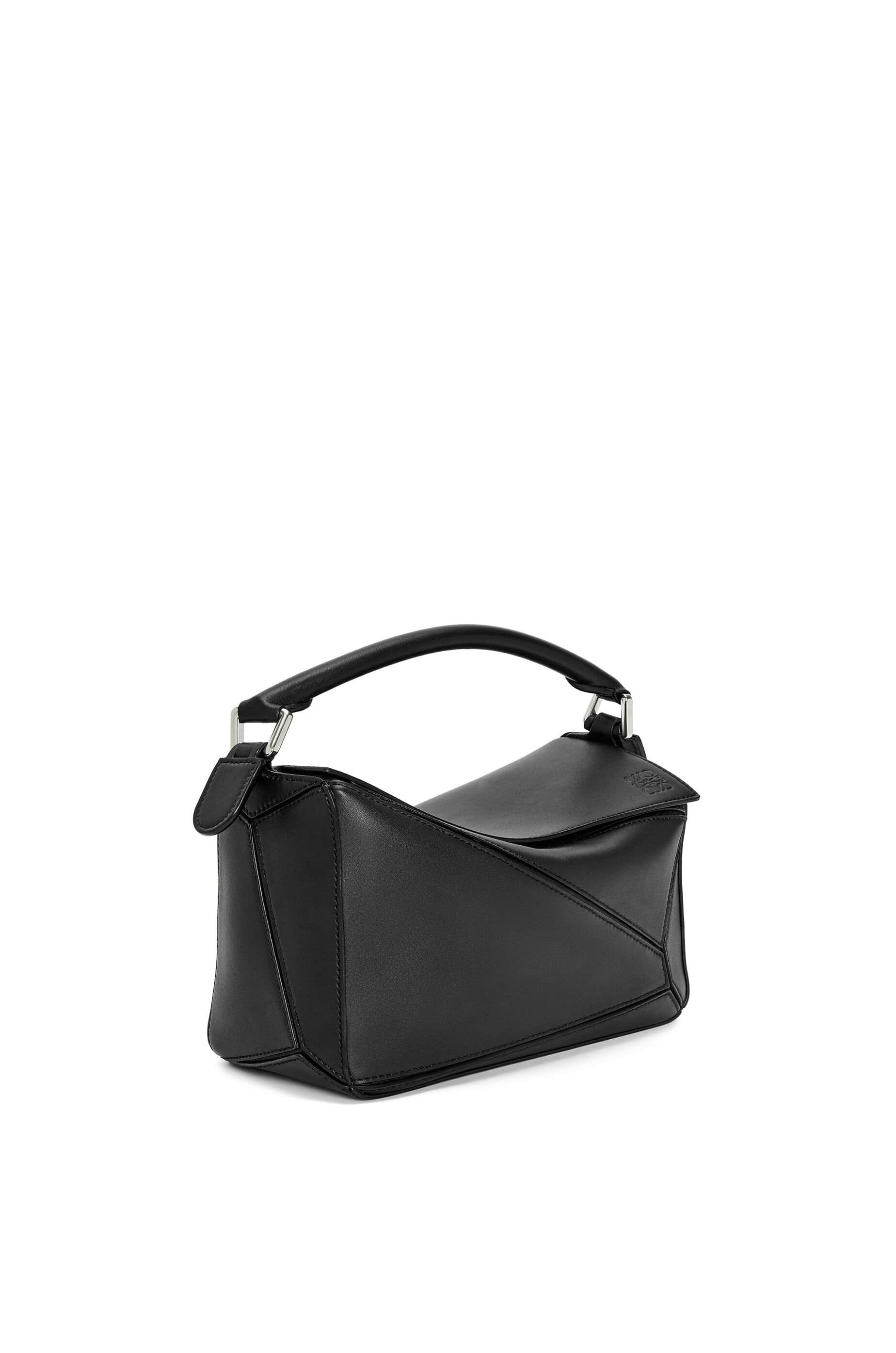 Túi LOEWE Small Puzzle bag in satin calfskin black