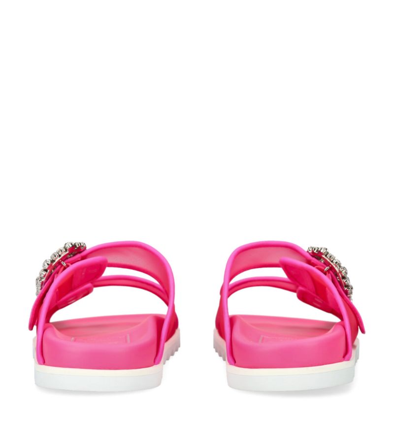 GIÀY ROGER VIVIER  Slidy Viv’ Strass Buckle Sandals