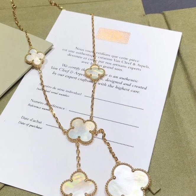 DÂY CHUYỀN VAN CLEEF & ARPELS ALHAMBRA M.O.P GOLD 18K YELLOW GOLD