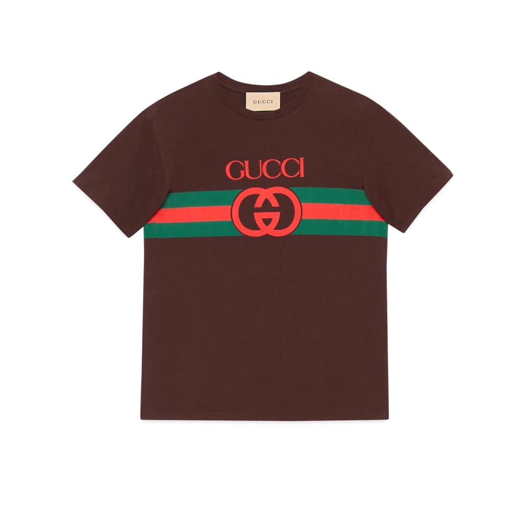 ÁO GUCCI GG T SHIRT MÀU NÂU UNISEX