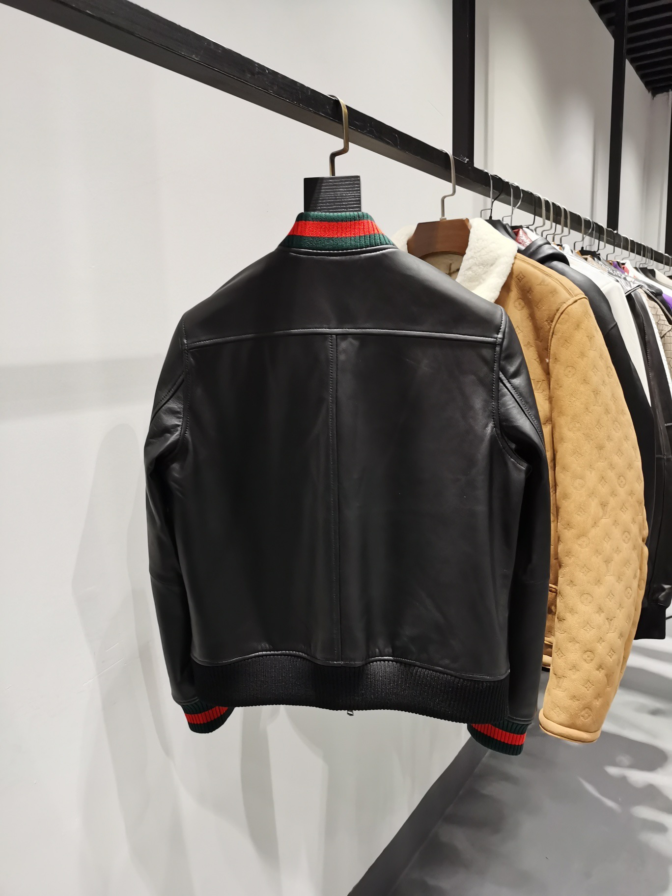 ÁO GUCCI LEATHER JACKET