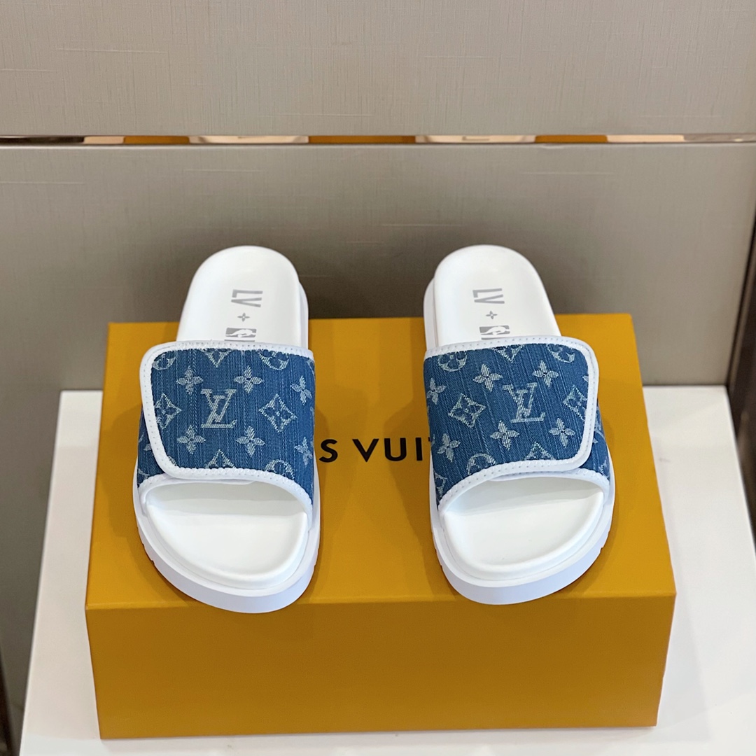 DÉP LOUIS VUITTON X NBA MIAMI SLIPPER